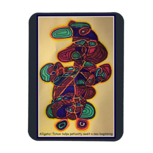 Alligator-Totem-Magnet Magnet