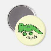 Alligator Tshirts und Geschenke Magnet (Vorderseite/Rückseite)