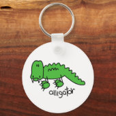 Alligator Tshirts und Geschenke Schlüsselanhänger (Vorderseite)