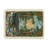 Alligator und Luftboot Everglades-Nationalpark Magnet (Horizontal)