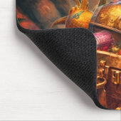 Alligator und Schatz Mousepad (Ecke)