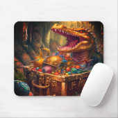 Alligator und Schatz Mousepad (Mit Mouse)
