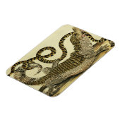 Alligator und Schlange, 1730 (farbige Gravur) Magnet (Linke Seite)