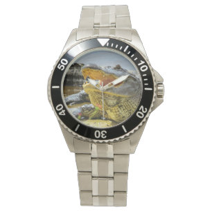 Alligator. Vertraulich. Armbanduhr
