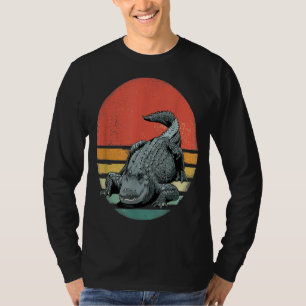 Alligator Vintag Retro Crocodile Geschenk des 80 T-Shirt