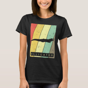 Alligator Vintage Retro Poster Animal T-Shirt