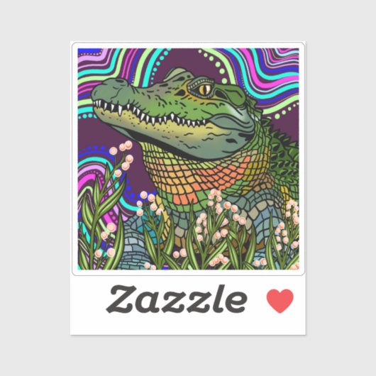 Alligator Vinyl Sticker (Blatt)