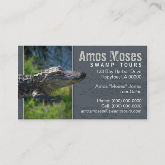 Alligator Visitenkarte (Vorderseite)