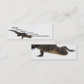 Alligator-Visitenkarte Mini Visitenkarte (Vorne/Hinten)