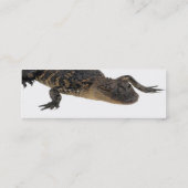 Alligator-Visitenkarte Mini Visitenkarte (Rückseite)