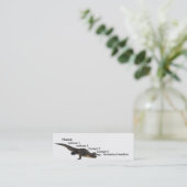 Alligator-Visitenkarte Mini Visitenkarte (Stehend Vorderseite)