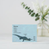 Alligator-Visitenkarte Visitenkarte (Stehend Vorderseite)