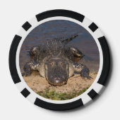 Alligator. Von Angesicht zu Angesicht Pokerchips (Rückseite)