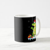 Alligator Wearing Xmas Lights Santa Hat Alligator  Kaffeetasse (VorderseiteRechts)