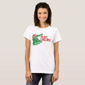 Alligator Weihnachten T - Shirt (Vorne ganz)