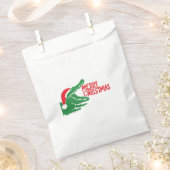 Alligator-Weihnachtsgeschenk Geschenktütchen (Ausgeschnitten)