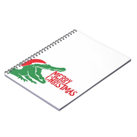 Alligator Weihnachtsheft Notizblock (Linke Seite)