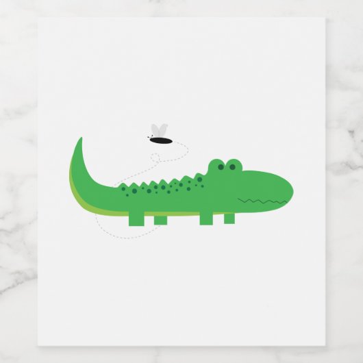 Alligator Weinetikett (Einzelnes Label)