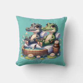 "Alligator Wellness-Center Day" Kissen