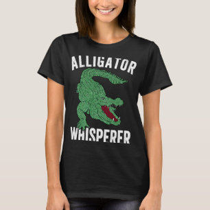 Alligator Whisperer Gator Crocodile Zootier T-Shirt