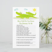 Alligator wie gut Sie wissen, Baby Dusche Spiel (Stehend Vorderseite)