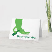 Alligator Wine Card Dankeskarte (Vorderseite)