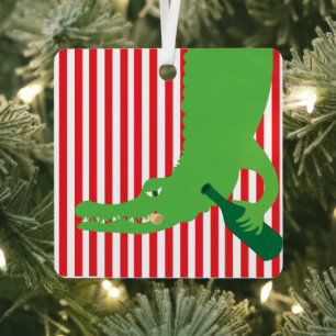 Alligator Wine Ornament