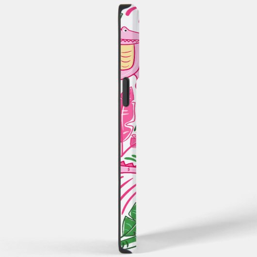 Alligator Wine Pink Green Preppy Case-Mate iPhone Hülle (Rückseite / Rechts)