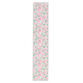 Alligator Wine Pink Green Preppy Mittelgroßer Tischläufer (Vorderseite)