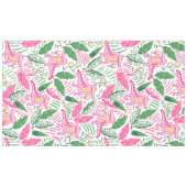Alligator Wine Pink Green Preppy Tischdecke (Vorderseite (Horizontal))