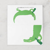 Alligator Wine Platzkarte (Außenseite Aufgefaltet)