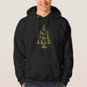 Alligator Xmas Lights Alligator Christmas Tree Hoodie (Vorderseite)
