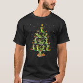 Alligator Xmas Lights Alligator Christmas Tree T-Shirt (Vorderseite)