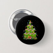 Alligator Xmas Tree Lighting Santa Alligator Chris Button (Vorne & Hinten)