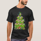Alligator Xmas Tree Lighting Santa Alligator Chris T-Shirt (Vorderseite)
