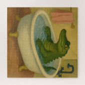 Alligator zur Badezeit Puzzle (Horizontal)