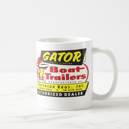 Alligatoranhänger-Kaffee-Tasse Kaffeetasse (Rechts)
