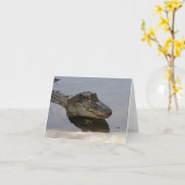 Alligatoranmerkungs-Karte Karte (Gelbe Blume)