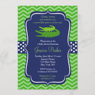 AlligatorBabyparty-Einladungen Einladung