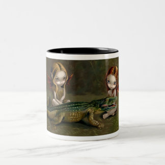 "Alligatorbefreundend" Tasse