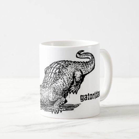 Alligatordave-Tasse Kaffeetasse (VorderseiteRechts)