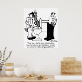 Alligatoren als Entwässerungsreiniger Poster (Küche)