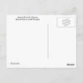 Alligatoren auf dem Golfplatz Osprey Point Postkarte (Rückseite)