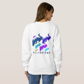 Alligatoren Sweatshirt (Schwarz voll)