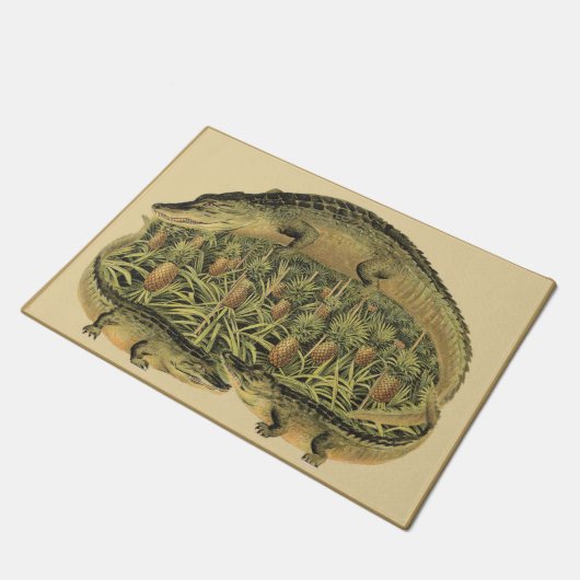 Alligatoren und Ananas, Willkommen, Fußmatte (Schrägansicht)