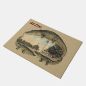 Alligatoren und Leuchtturm, Willkommen, Doormat Fußmatte (Schrägansicht)