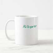 Alligatoren und Lilie Kaffeetasse (Links)