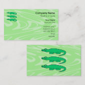 Alligatoren Visitenkarte (Vorne/Hinten)