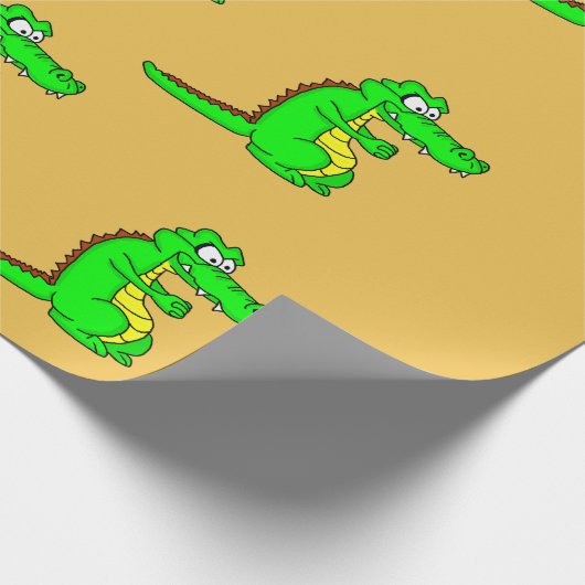 Alligatorentwurfs-Packpapier Geschenkpapier (Ecke)