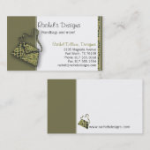 Alligatorgeldbeutel Visitenkarte (Vorne/Hinten)